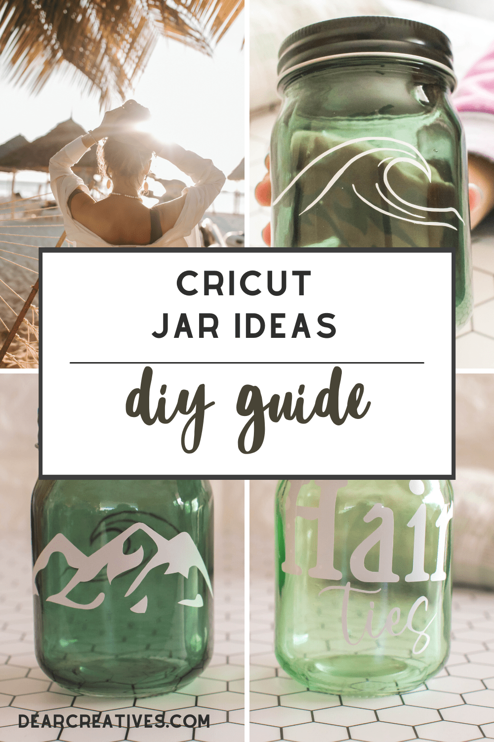 Cricut Jar Ideas + How To Add Vinyl To Jars Dear Creatives
