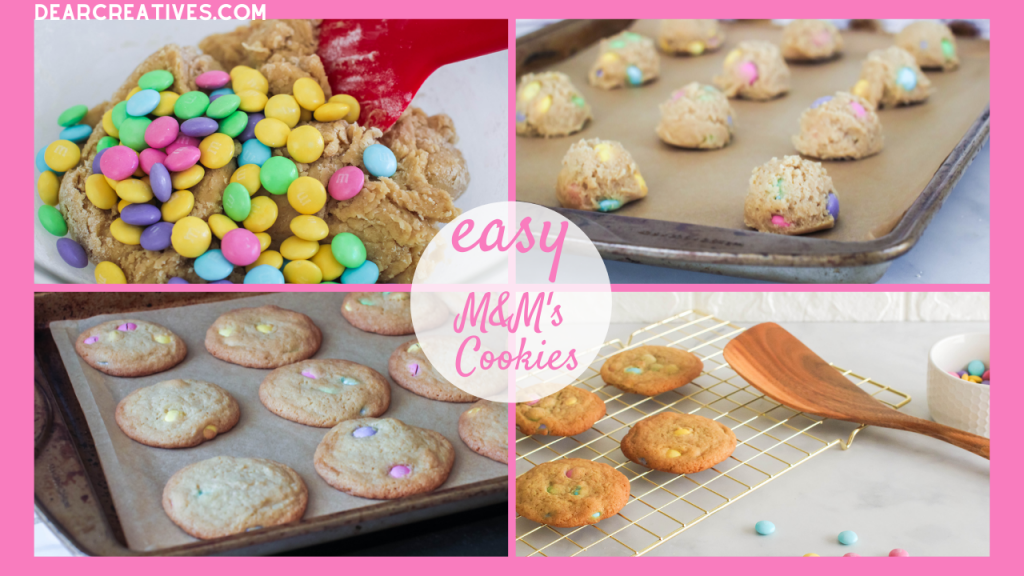 Small Batch M&M Cookies - My Happy Bakes