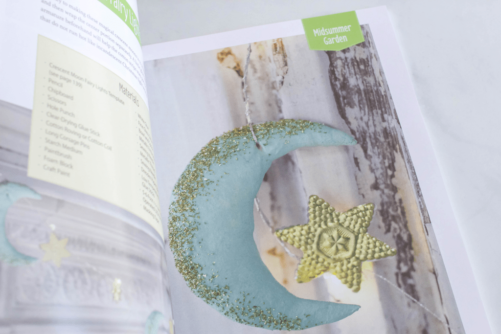 Crescent Moon Fairy Lights Project - Spun Cotton Crafts - Craft Book Review Craft Book Review -© DearCreatives.com