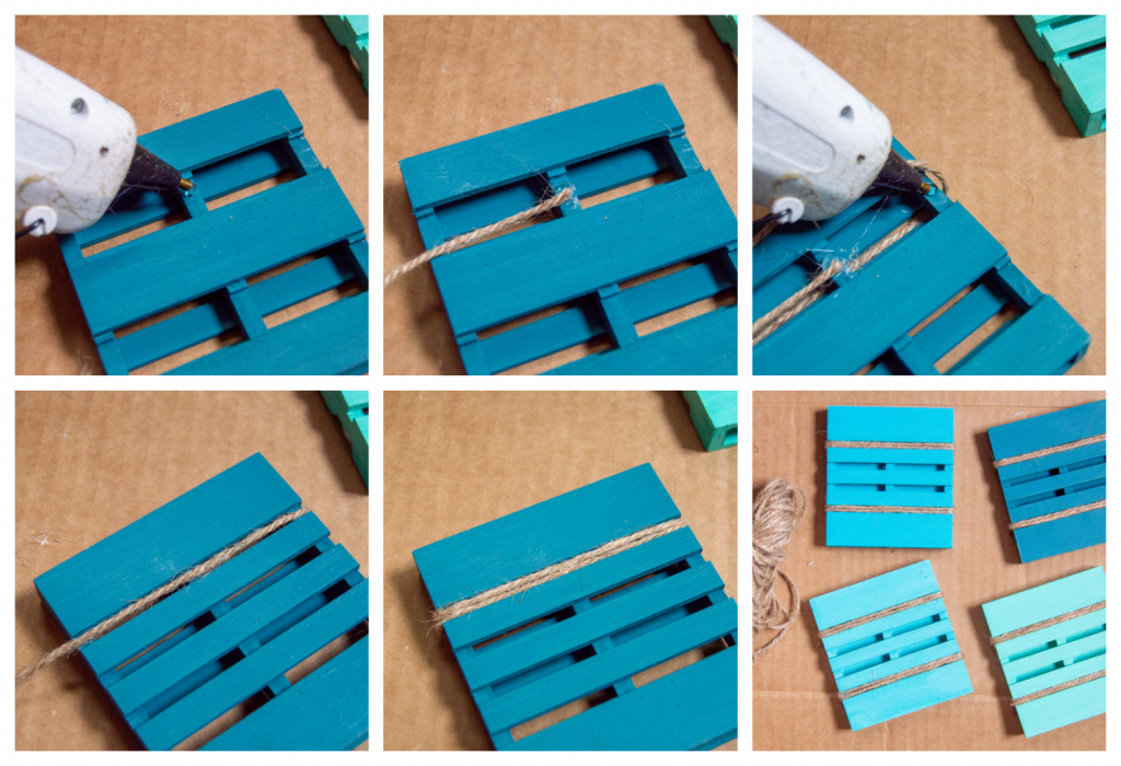 DIY Paint Stick Mini Pallets