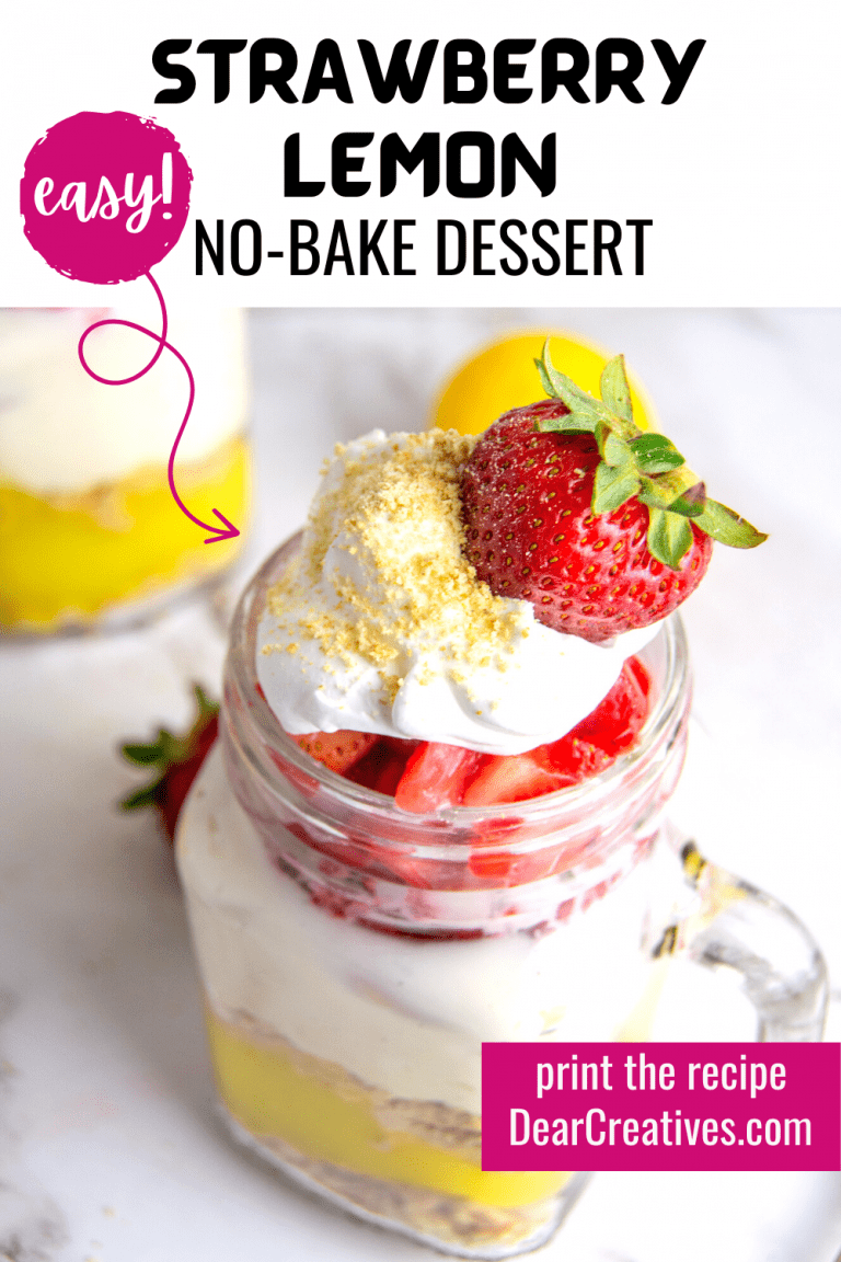 Strawberry Lemon Dessert (No-Bake)