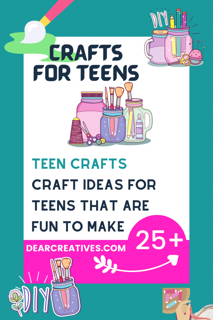 Crafts For Teens - Craft ideas for teens that are fun to make! DearCreatives.com