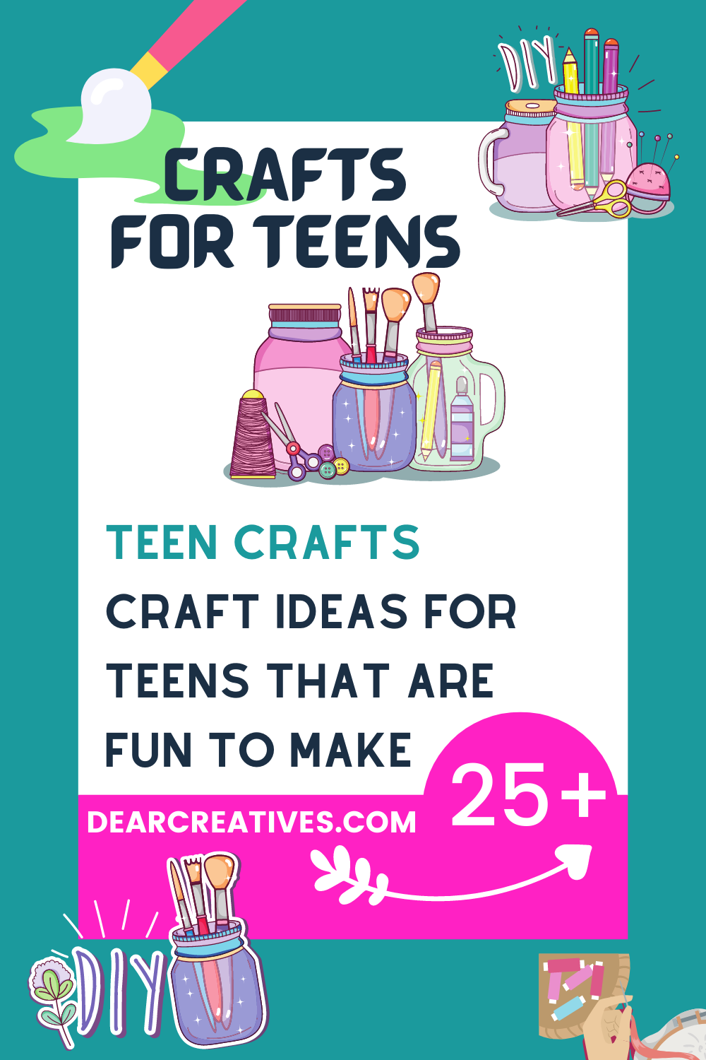 Fun Crafts For Teens - Dear Creatives