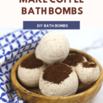 DIY Bath Bombs - How To Make Coffee Bath Bombs. Grab this easy to make bath bombs recipe that includes coffee grounds for a gentle exfoliant. Enjoy taking a bath with these homemade bath bombs. DearCreatives.com