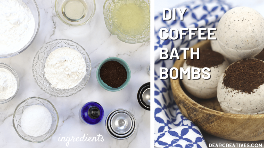 DIY Beauty Recipes - Coffee Bath Bomb Ingredients and How To Make Coffee Bath Bombs. DearCreatives.com