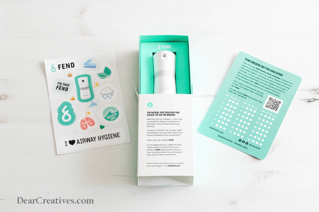 FEND product review - every day airway hygiene - airway cleansing mist -©2022 DearCreatives.com