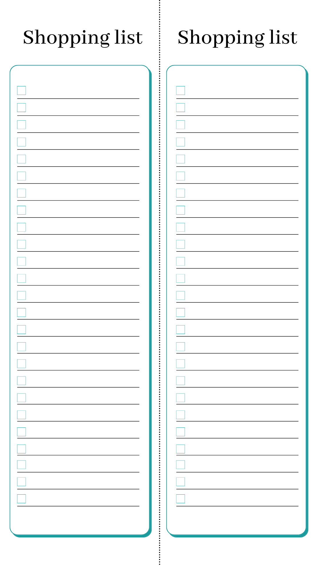 Grocery Shopping List Printables + Meal Planners Dear Creatives