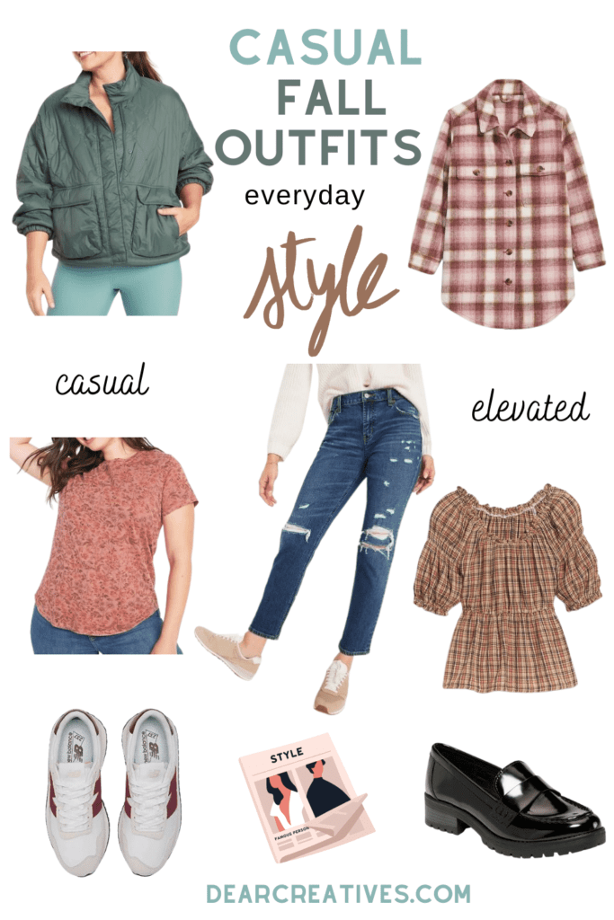 Casual Fall Outfits - Add key pieces of clothes to your wardrobe to get the fall styles you will love wearing. And feel comfortable wearing these outfits! Find out more at DearCreatives.com