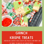 Easy Grinch Rice Krispie Treats - Christmas Rice Krispie Treats Idea - See how easy it is to make Grinch Krispie Treats. Fun and festive holiday ideas. DearCreatives.com