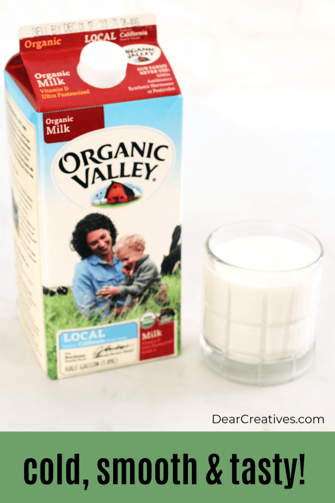 Organic Valley Milk - milk in a glass - Where to buy Organic Valley Milk and why buy organic milk and organic milk products...DearCreatives.com
