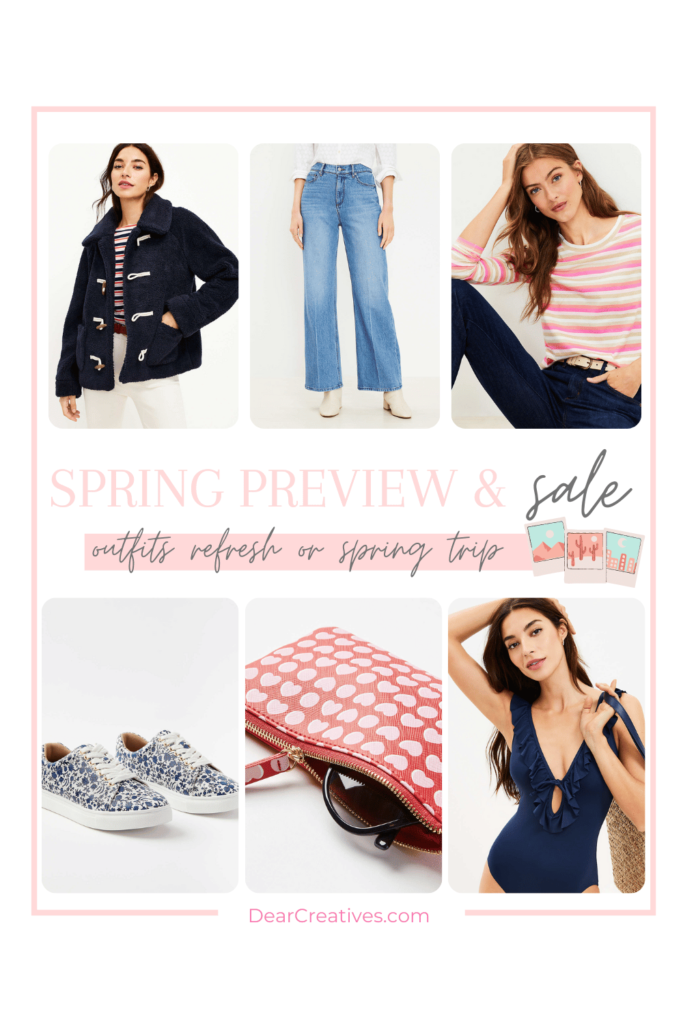 Loft - Spring Preview and SALE - outfit ideas for spring, clothing refresh or spring trip. Don't miss this sale! Find out more at DearCreatives.com