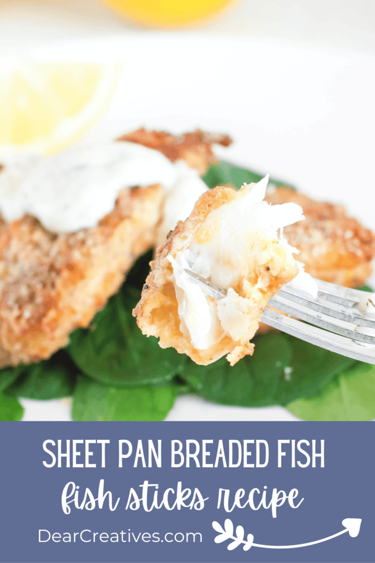 Breaded Fish Fish Sticks Recipe (Baked) Dear Creatives