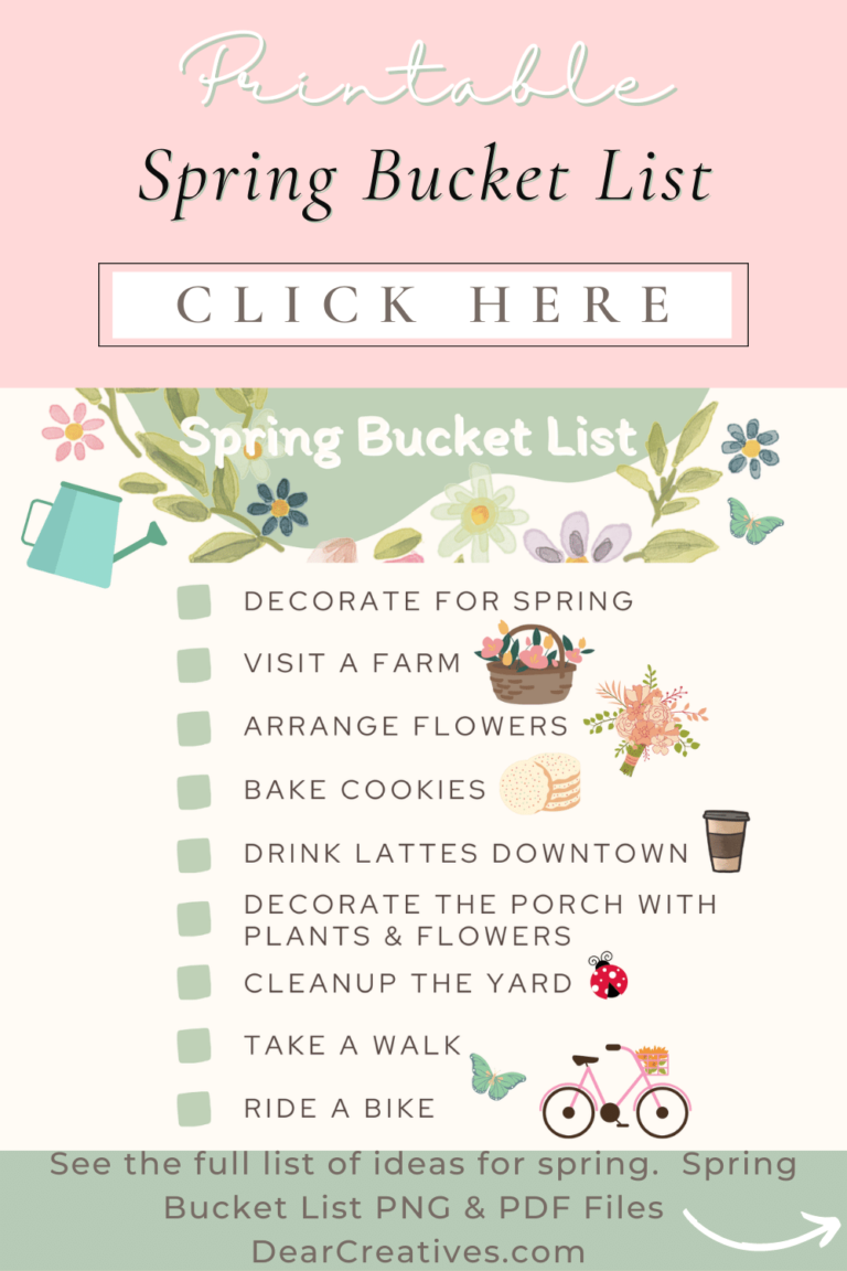 Spring Bucket List Printable