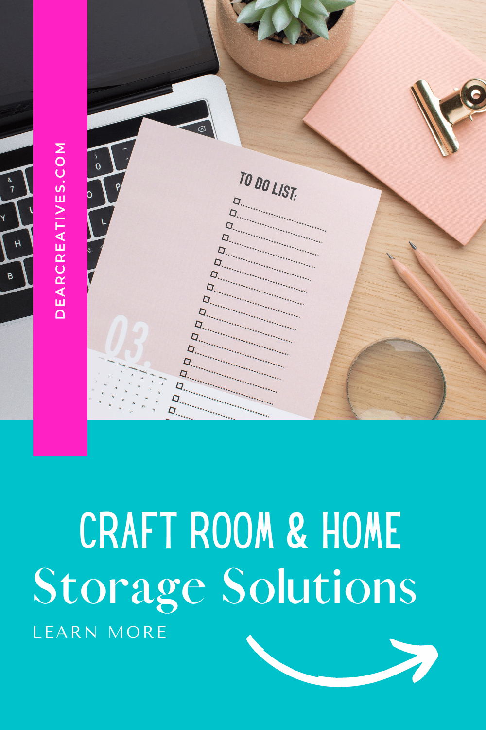Storage Solutions - Are you trying to organize your home These craft room and home organization tips and solution can help you be more organized and productive! Find out more at DearCreatives.com