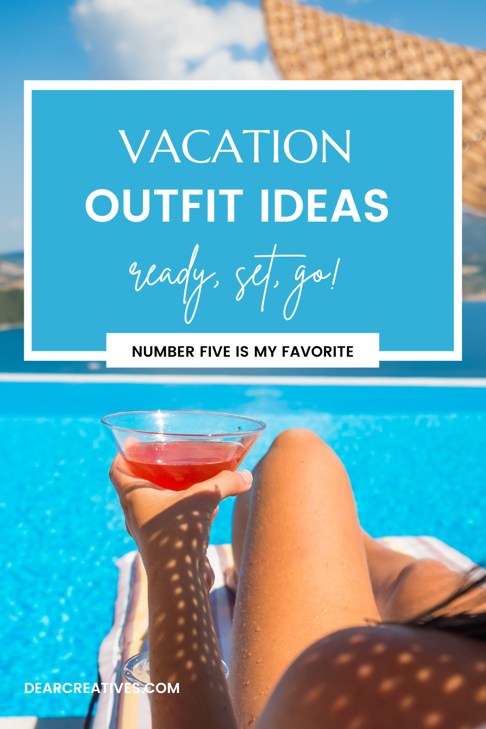 Vacation Outfit Ideas - Travel outfit ideas with a few necessities and a splurge or two pack these must-haves into your carry on and be ready to go. DearCreatives.com
