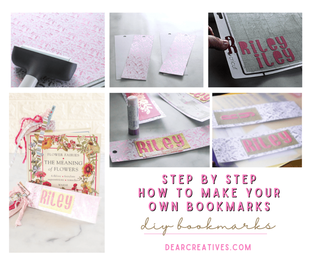 Easy DIY Bookmarks Made with Contact Paper