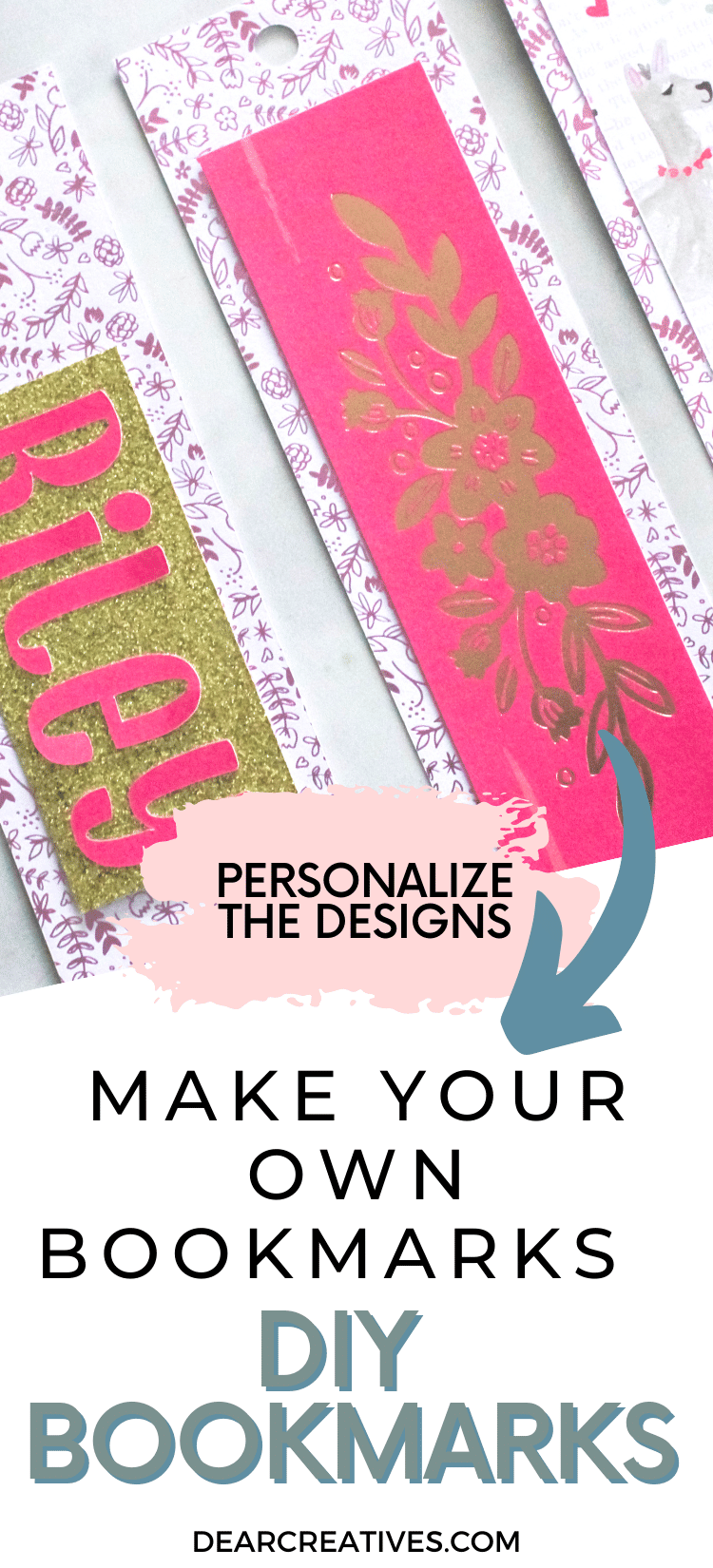 DIY Bookmark Idea Bookmarks Make Your Own! Dear Creatives