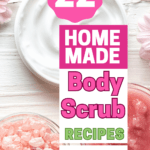 22 homemade body scrub recipes to make for yourself or to make DIY beauty gifts. See all the DIY beauty recipes at DearCreatives.com
