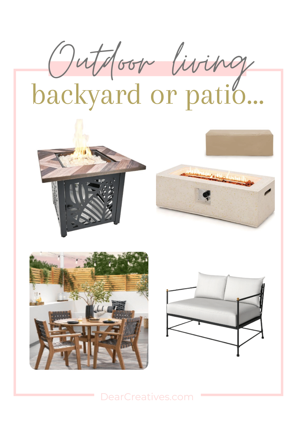 Backyard Patios Refresh Ideas+ 30 off Sale Dear Creatives