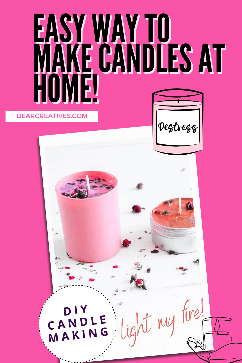 DIY Candle Making + DIY Candle Making Kit - Dear Creatives