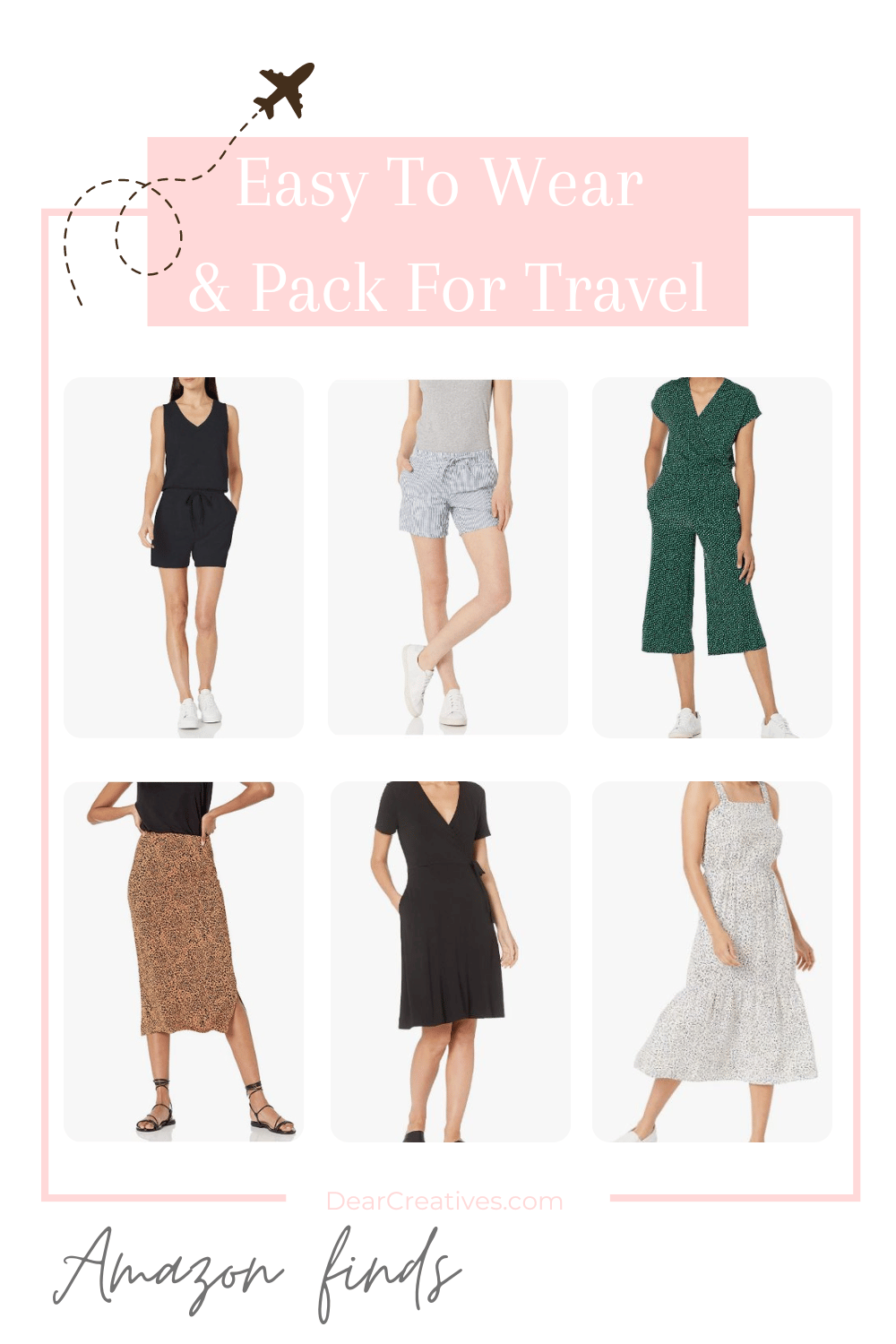 Easy To Wear Outfit Ideas For Packing and Travel - DearCreatives.com