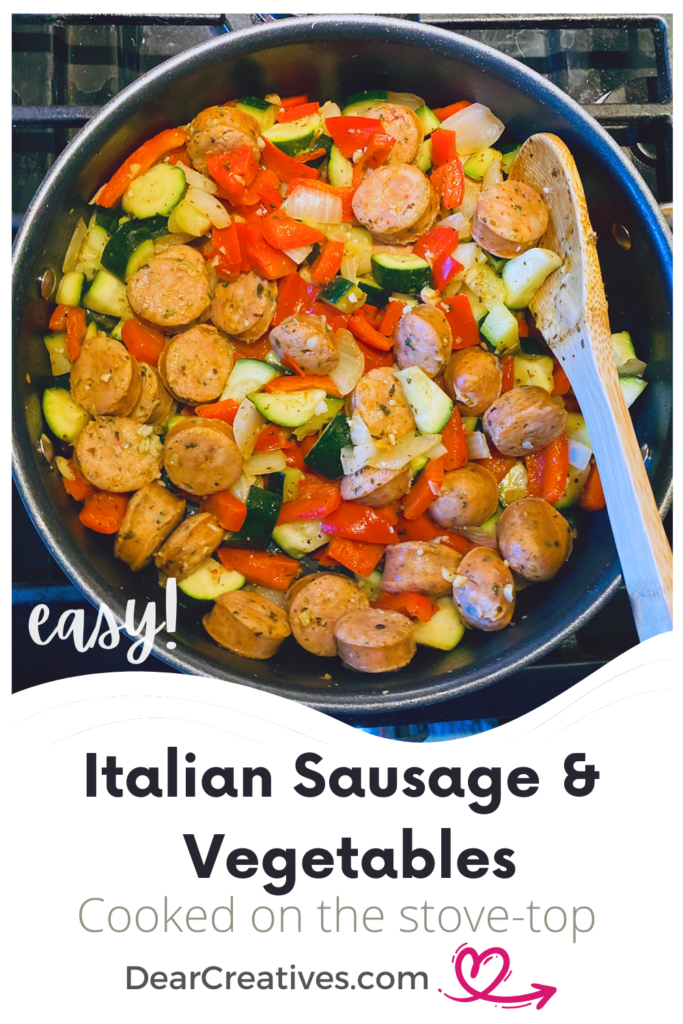  Italian Sausage and Vegetables Recipe - with Pesto Pasta - Meals With Italian Sausage - Recipe at DearCreatives.com