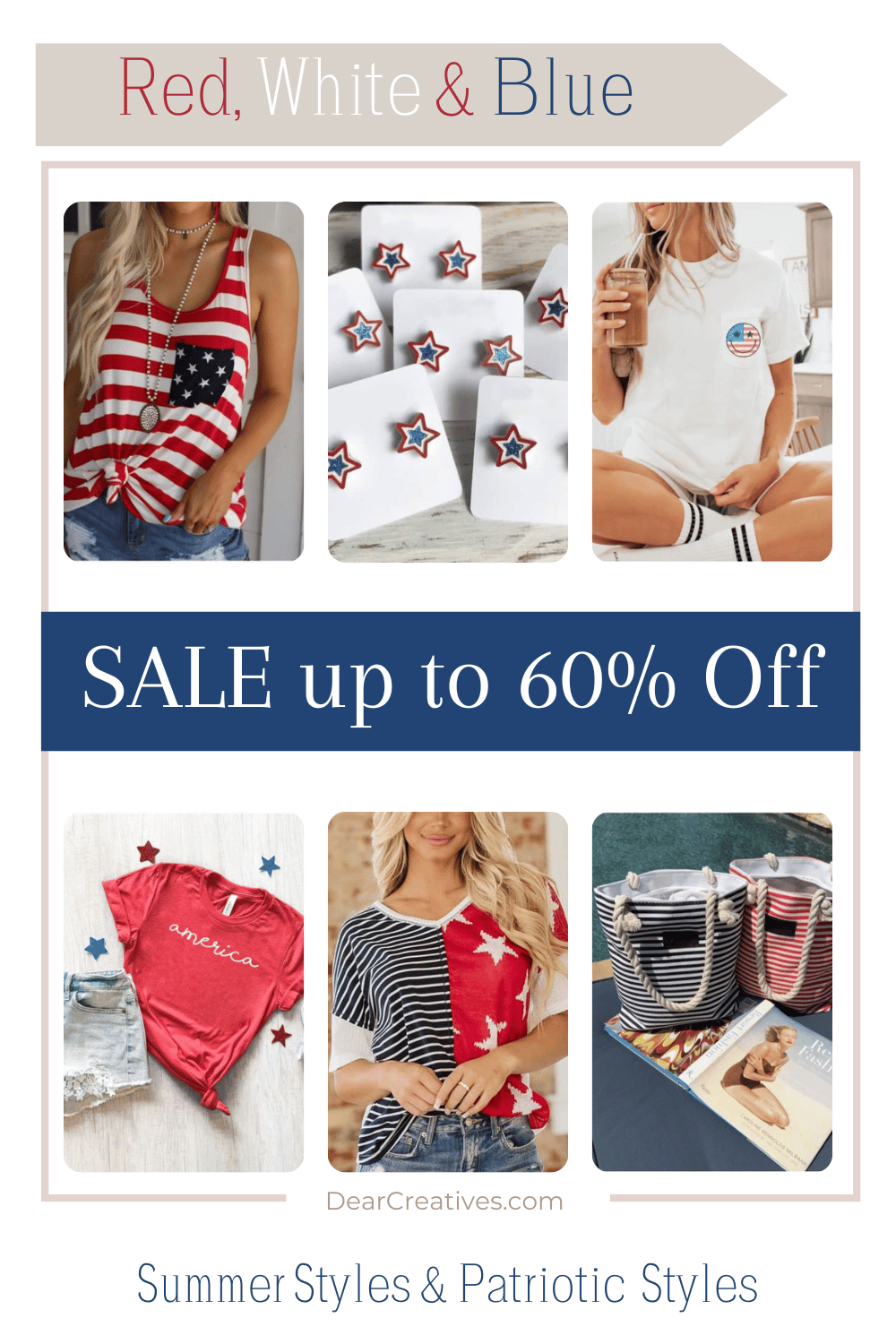 Summer Styles and Patriotic Styles Big - Shop This Jane's Sale + Bonus Savings! Find out more at DearCreatives.com