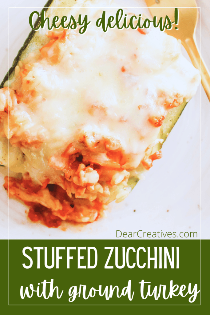 Don't know what to make for dinner And you have zucchini - Make this stuffed zucchini recipe that is so flavorful . Print the recipe at DearCreatives.com