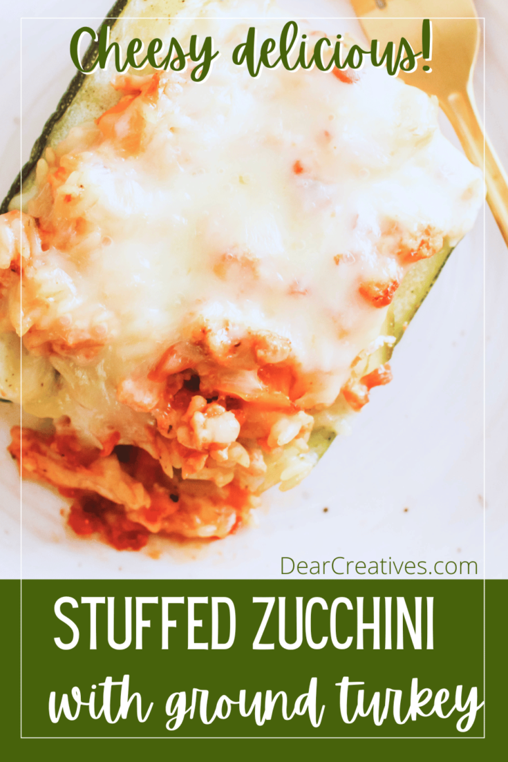 Don't know what to make for dinner And you have zucchini - Make this stuffed zucchini recipe that is so flavorful . Print the recipe at DearCreatives.com