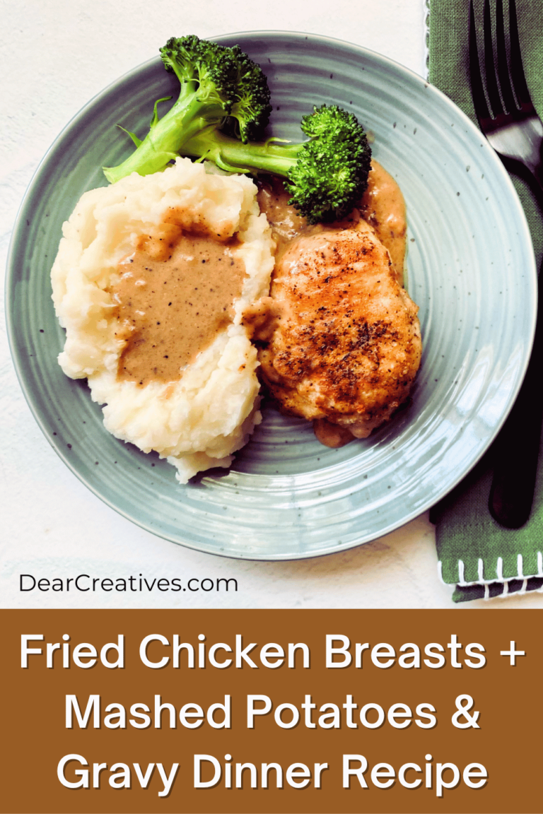 Fried Chicken Breasts Mashed Potatoes And Gravy! Winner, Winner Chicken Dinner!