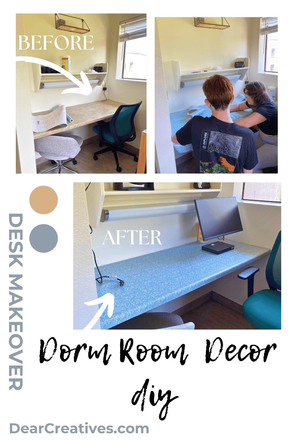 DIY Desk Makeover with Contact Paper Works Like Magic! Dear Creatives