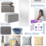 Dorm room essentials and dorm room decor. Ideas for the dorm room to make it cute, cozy, and keep it clean... See the list, tips, and ideas for college life at DearCreatives.com