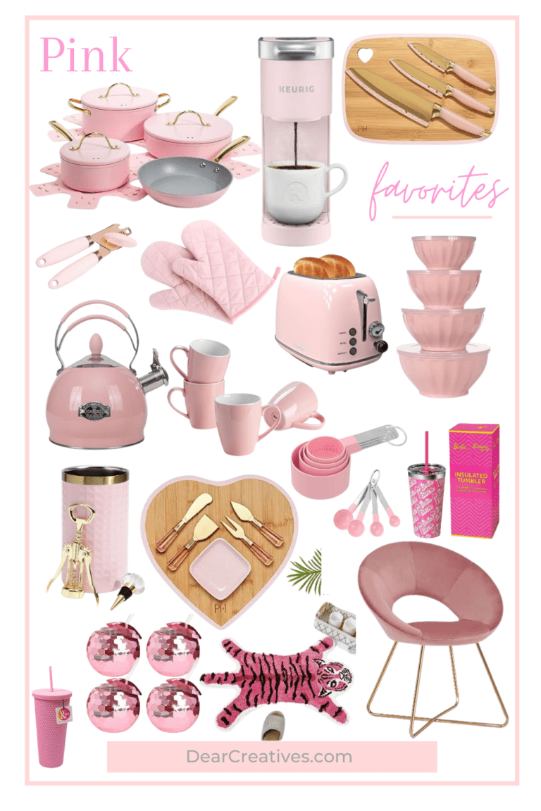 Pink Gift Ideas -“Pretty in Pink: Kitchen, Housewares, and Decor Gift Ideas”