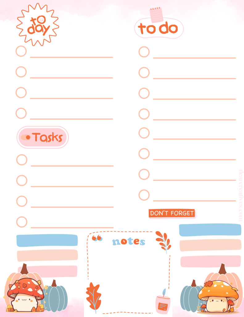 20+ Printable To Do Lists and Task List Templates