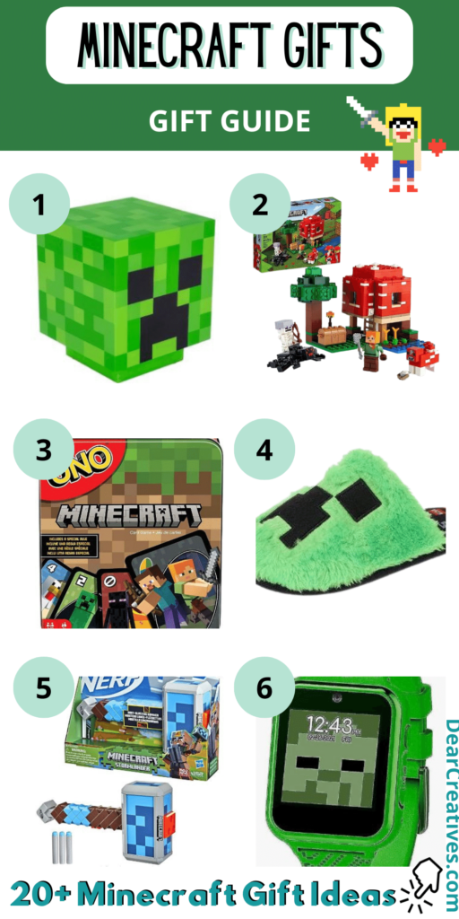 Printable Mine Block Set of 6 DIY Building Blocks Gifts 