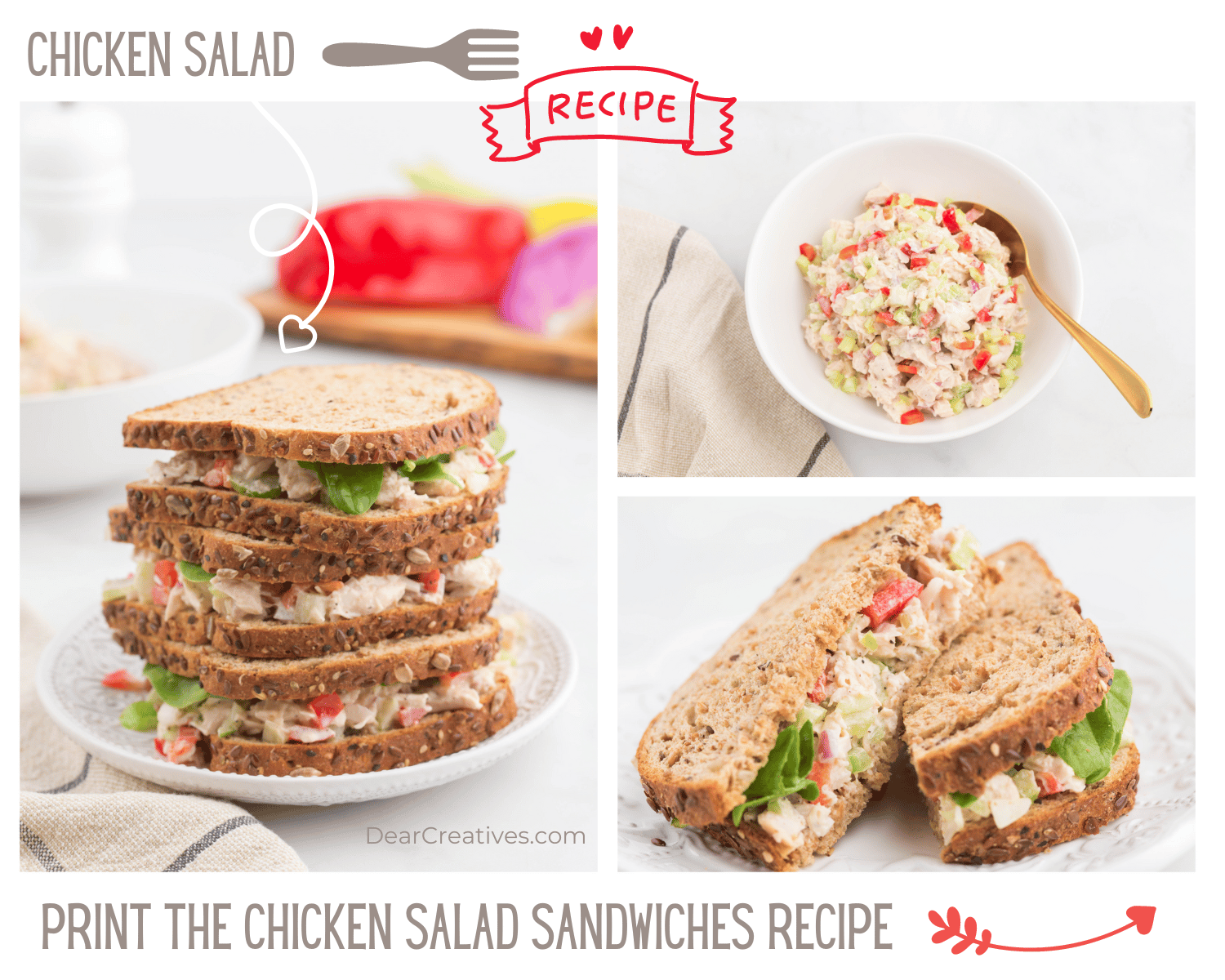 Chicken Salad Sandwich Recipe Dear Creatives