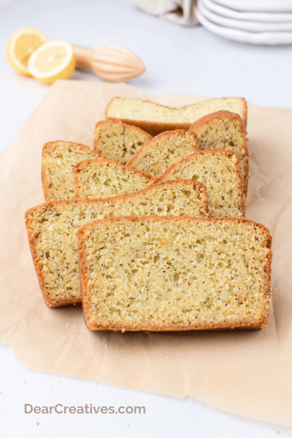 Lemon Poppy Seed Bread - Print and make this easy lemon poppy seed bread! Serve it as a snack or add lemon glaze for a dessert. Get the recipe at DearCreatives.com