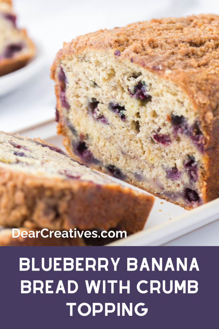 Blueberry Banana Bread With Crumb Topping