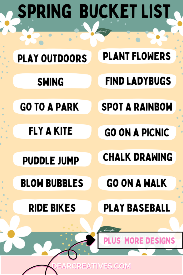 Spring Bucket List Kids – Ideas Plus Fun Things To Do!