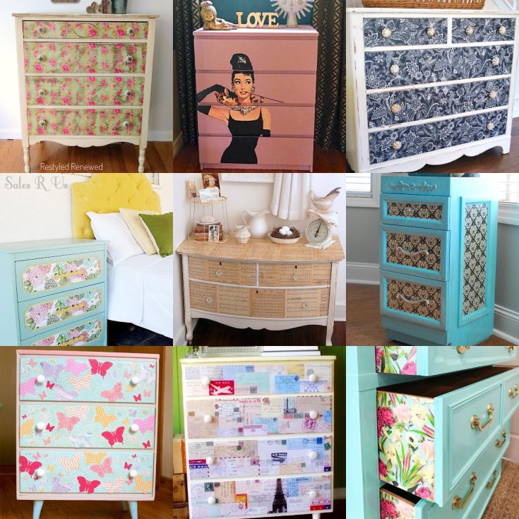 Image for 20+ DIY Dresser Projects with Mod Podge
