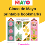 Printable Bookmarks - Cinco de Mayo printable bookmarks 4 colorful designs all on one sheet! DearCreatives.com