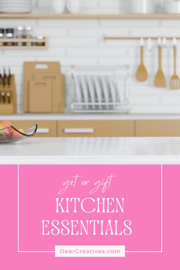 The Best Kitchen Essentials, Gadgets, and Tools - Perfect for setting up a new kitchen, or improving your home cooking. See this list of Kitchen essentials and more helpful lists at DearCreatives.com