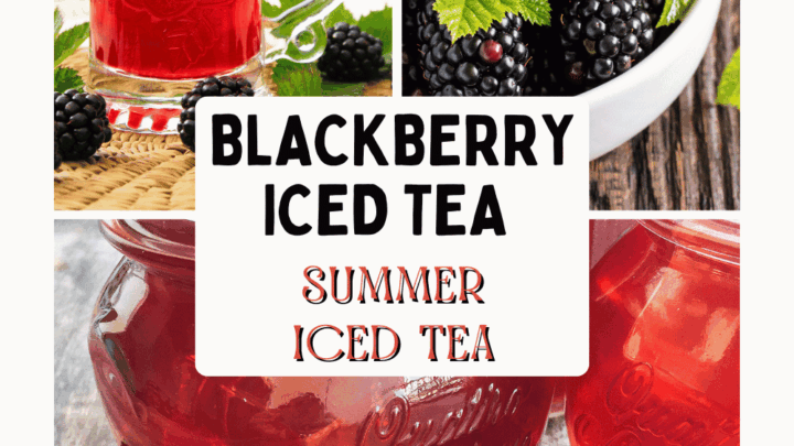 Blackberry Iced Tea (Instant Pot) Easy to make homemade iced tea with blackberries, and sweetened with a blackberry simple syrup... DearCreatives.com