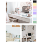 Home Office Decor -Home Office Decor - Home Office Ideas For Women - tips on selecting paint colors for the office, office decor, desks, lighting... Lots of ideas for helping you plan and get your perfect office space to be productive in! Make the office you will love! DearCreatives.com