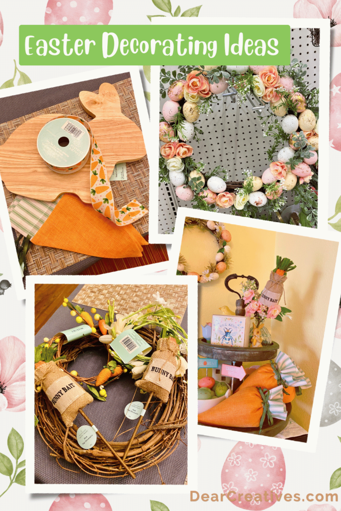Easter Decorating Ideas Easter Decorations, DIY Easter decorations, and tiered tray decorations for Easter - Get the ideas at DearCreatives.com