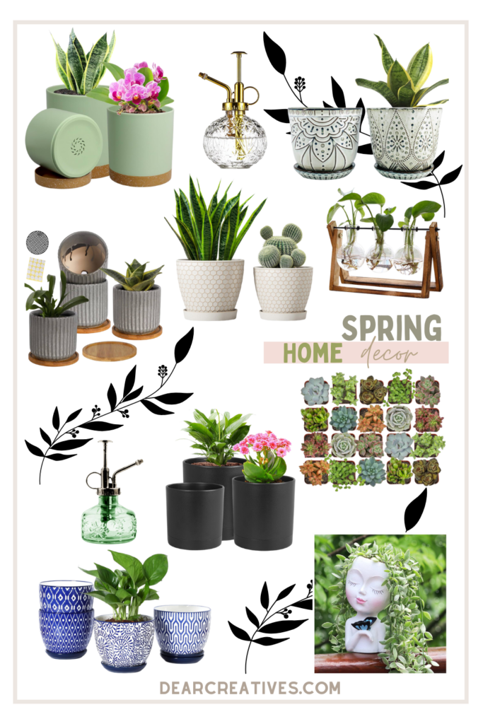 Indoor Planters Home decor ideas for the home, apartment, or dorm. Bring the indoors in for with pretty indoor planters and plants. Create a stylish, healthy space... DearCreatives.com