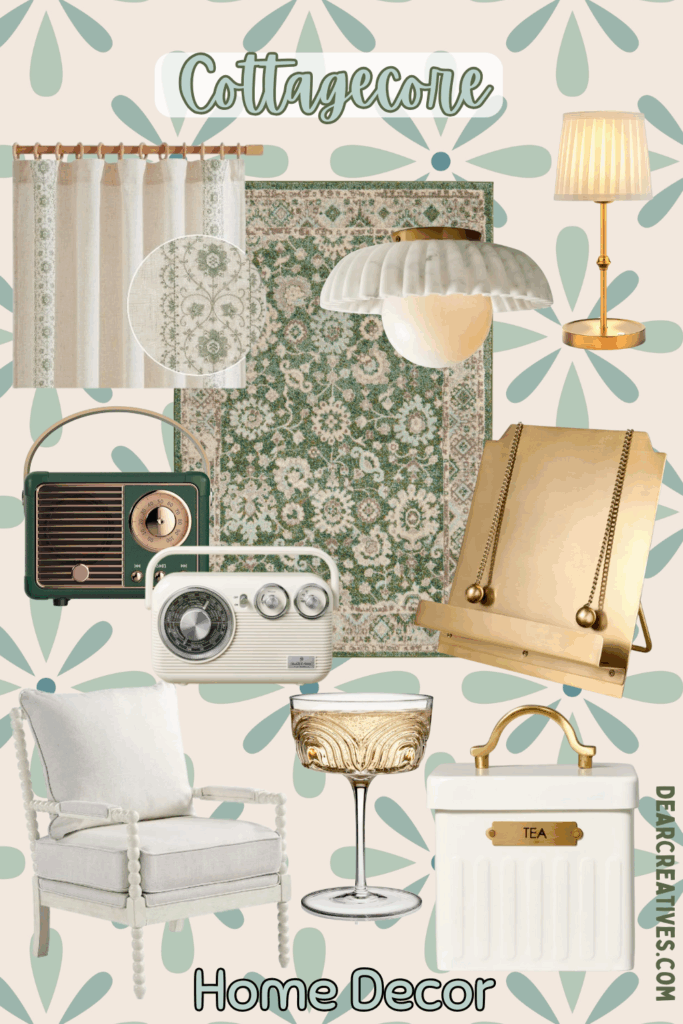 Cottagecore Home Decor - You can easily Cottagecore Home Decor - You can easily create this look in your home. We have a list of home decor ideas and ways to add cottagecore to your decor. Find this and more home decor ideas at DearCreatives.com