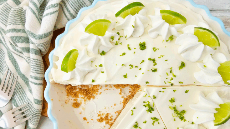 No-Bake Key Lime Pie Recipe Easy, creamy, delicious, made with sweetened condensed milk, key lime juice, graham cracker crust... Get the easy pie recipe at DearCreatives.com
