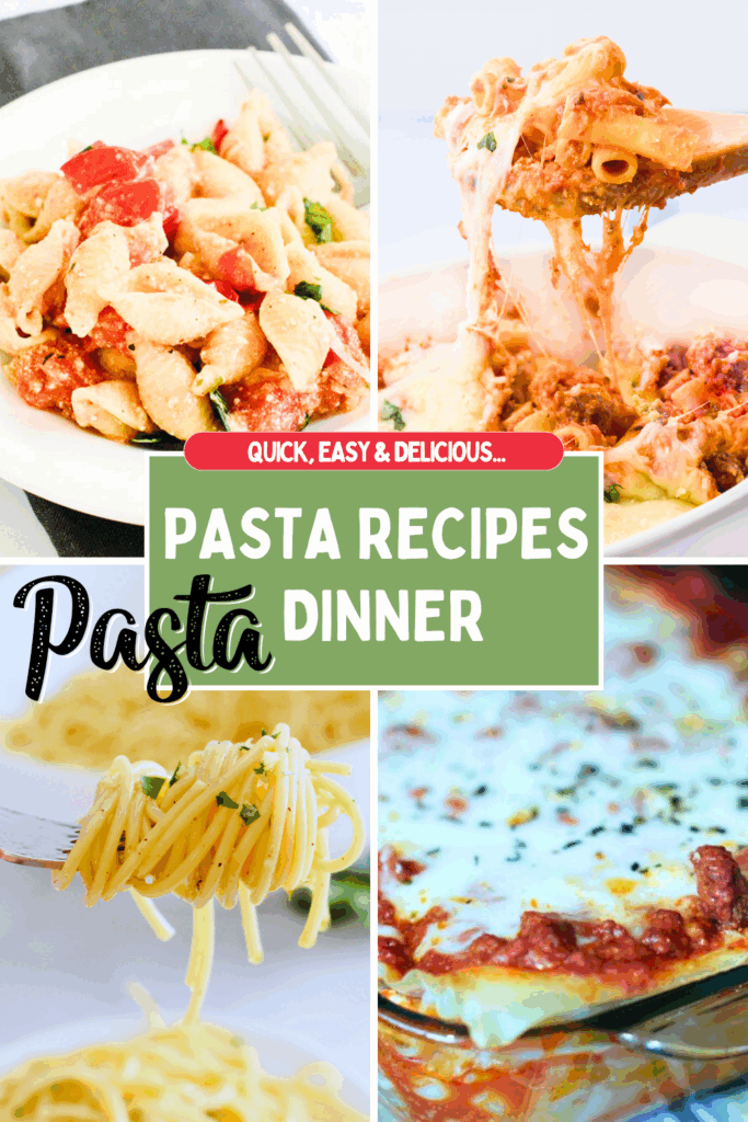 Pasta Recipes Dinner Find Quick, Easy, Delicious Pasta Recipes.  These pasta recipes can be for a weeknight dinner, Sunday suppers, weekends, or holidays. Find pasta recipes with and without meat. DearCreatives.com