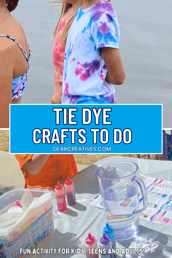 Tie Dye is a fun craft and activity for kids, teens, and adults. Get tips for how to tie dye and pick tie dye designs anyone can make! DearCreatives.com